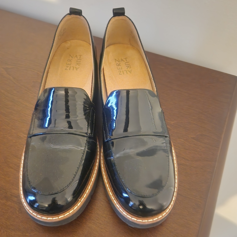 Naturalizer Black Patent Loafers for Women
